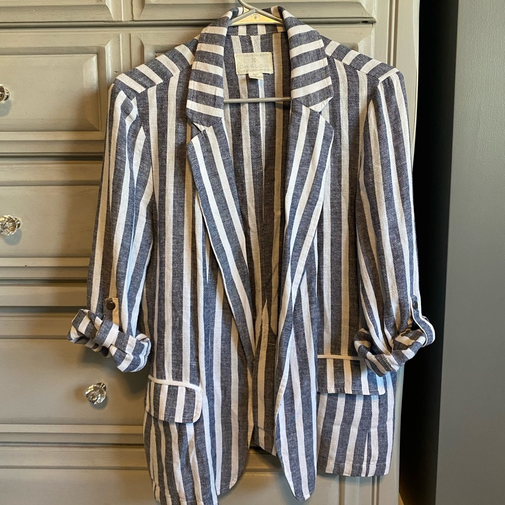 Caslon stripped blazer